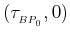 $ (\tau_{_{BP_0}},0)$