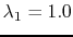 $ \lambda _1=1.0$